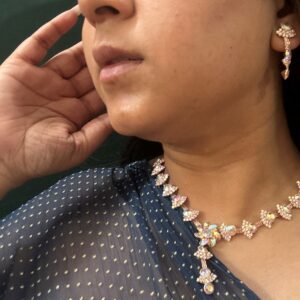 Elegant Designer Necklace Set with Matching Earrings