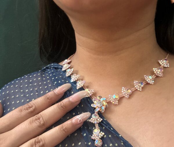 Elegant Designer Necklace Set with Matching Earrings - Image 2