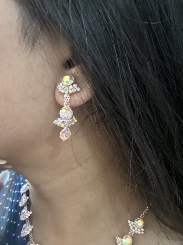 Elegant Designer Necklace Set with Matching Earrings - Image 4