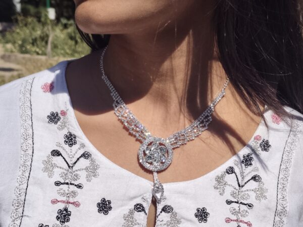 Necklace - Royal Bloom Pendant Necklace Set - Image 6