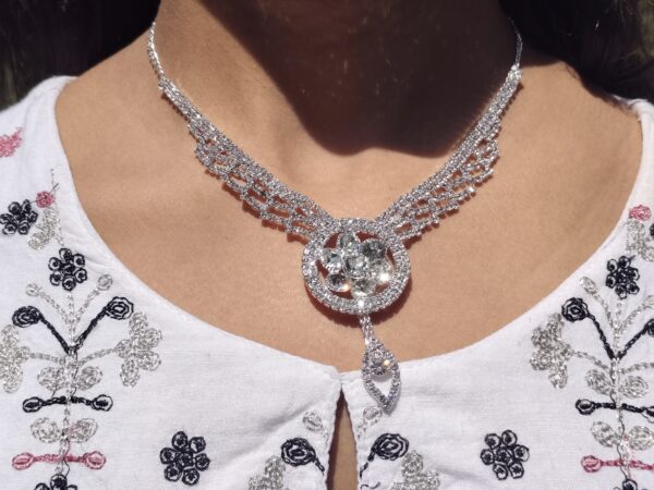 Necklace - Royal Bloom Pendant Necklace Set - Image 7