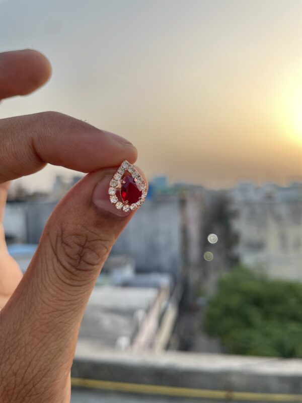 Elegant Ruby Pendant Necklace - Image 8